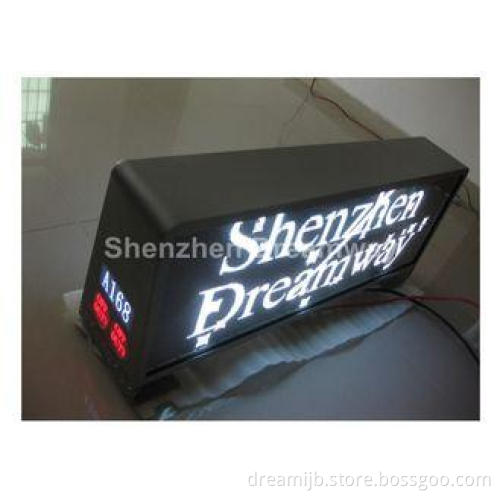 1R1G1B 5mm Taxi LED Display Dual Side 160160mm with IP65 Wa